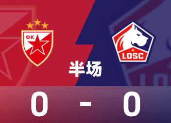 Mi-temps de Ligue Europa : L'impasse n'est pas encore sortie, Étoile Rouge Belgrade 0-0 Lille