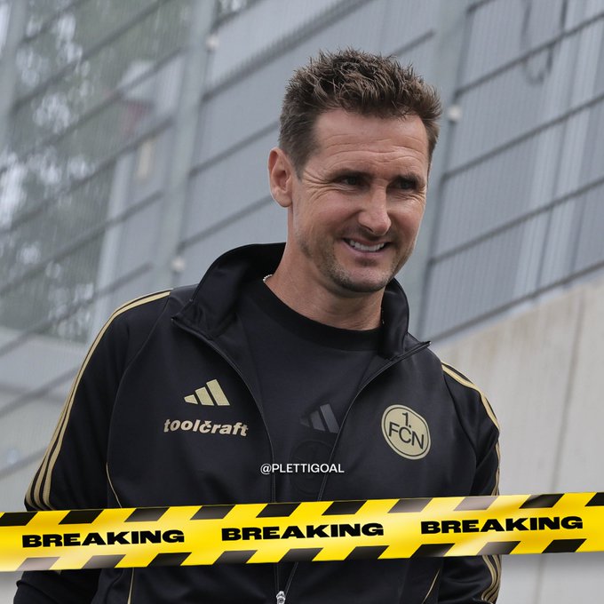 De Sky : Klose est sur le point de renouveler son contrat avec Nuremberg, et le nouveau contrat sera signé jusqu'en 2028