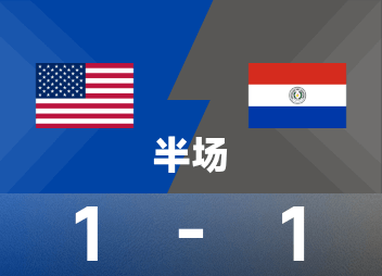 Mi-temps d'un match amical: Reina blitz, Als égalise, États-Unis temporairement 1-1 Paraguay